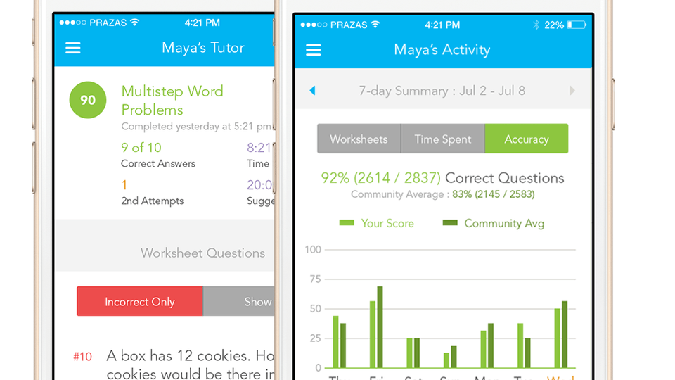 parent app thinkster math