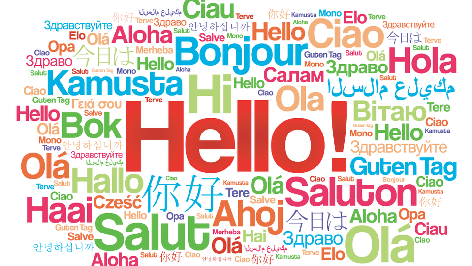 hello different langagues