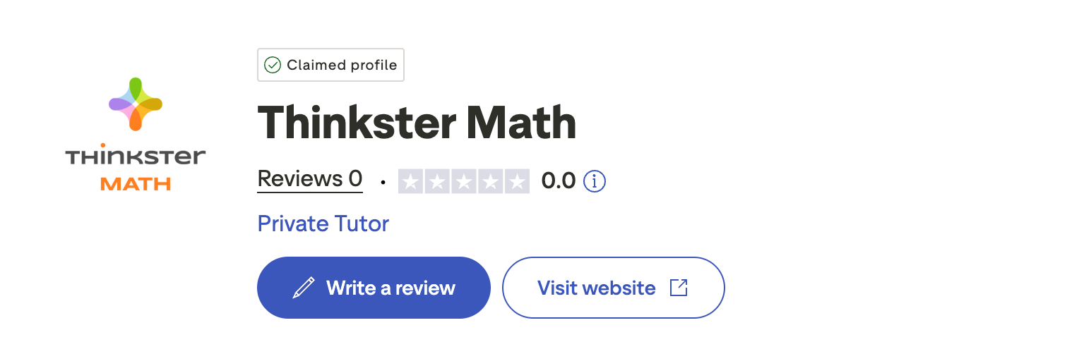 Thinkster Math Rating on TrustPilot - Does Not Exist