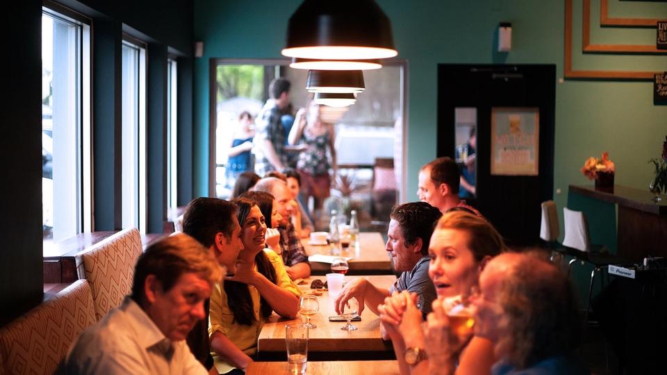 At a restaurant