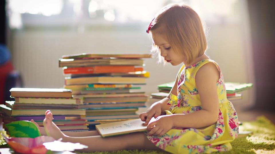 Cute Girl Reading
