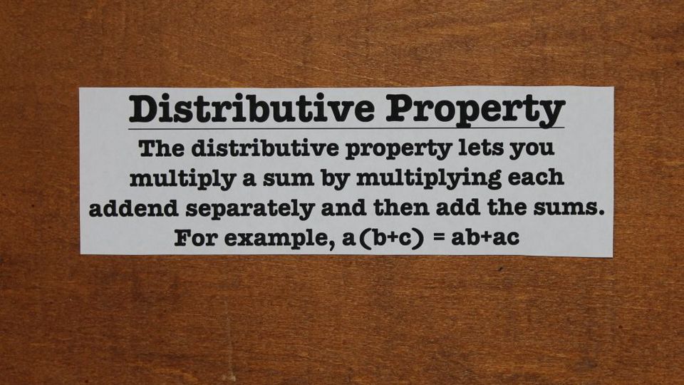 distributive property algebra