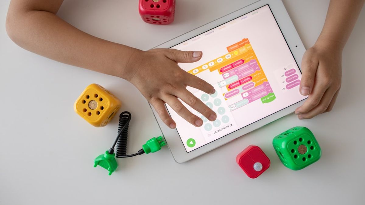 Child engaged and happy while learning math on a digital platform with Thinkster Learning