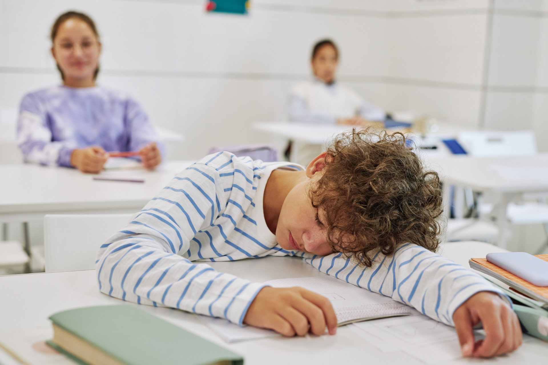 Student Falling Asleep in Class