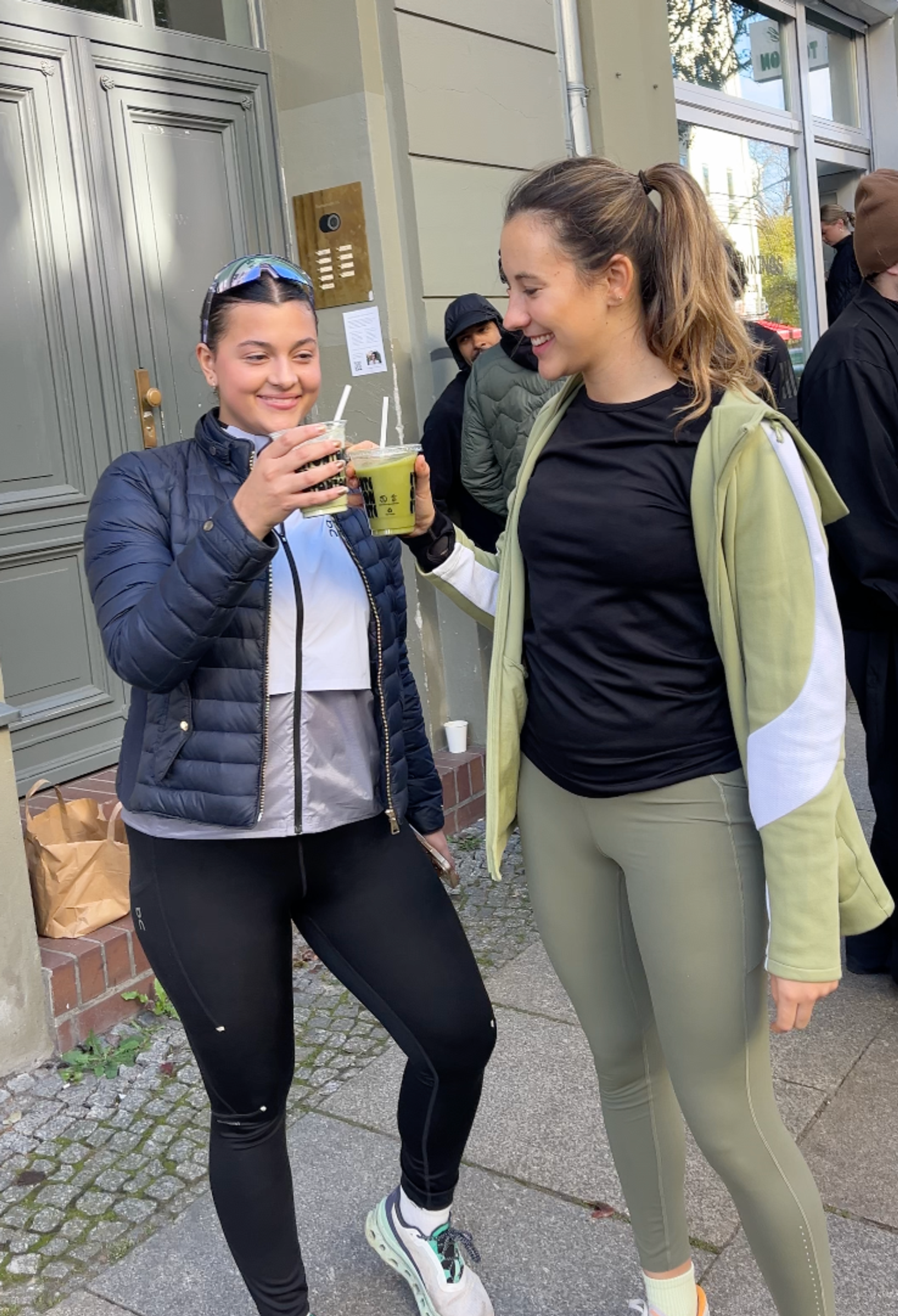 @danirubioglow and @marywave_runner enjoying post-run matcha @danirubioglow and @marywave_runner enjoying post-run matcha