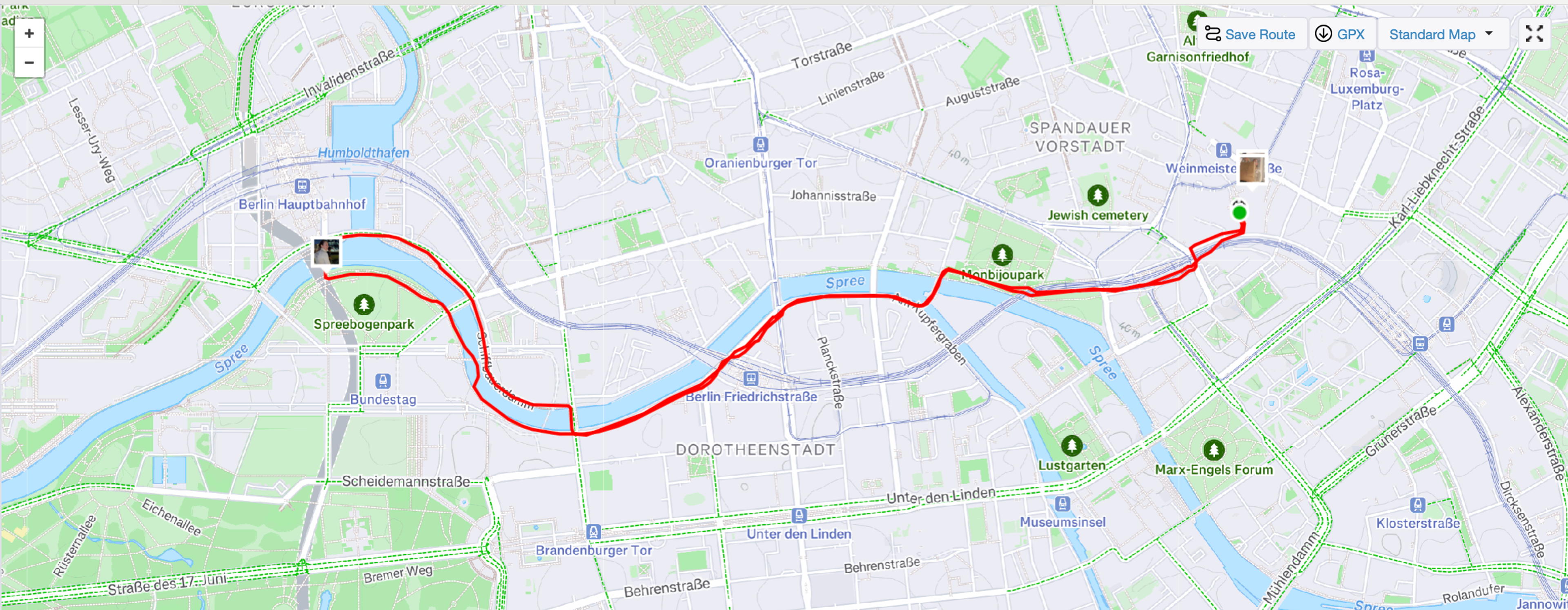 On Run Club Route