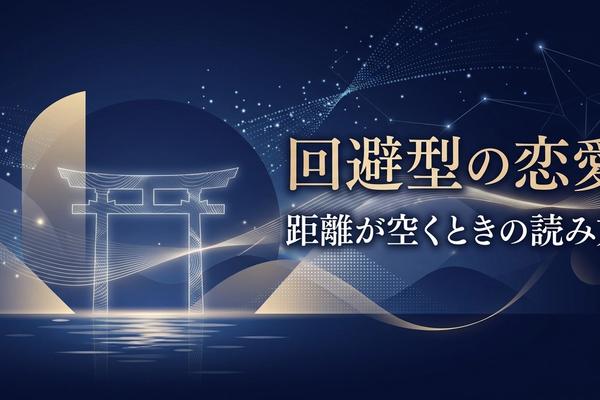 回避型の恋愛｜距離が空くときの読み方