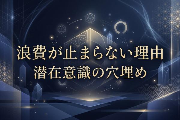 浪費が止まらない理由｜潜在意識の穴埋め