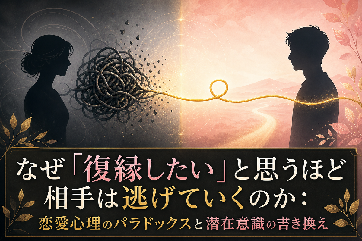 復縁したいのに追う恋愛を卒業できない人生パターンの法則