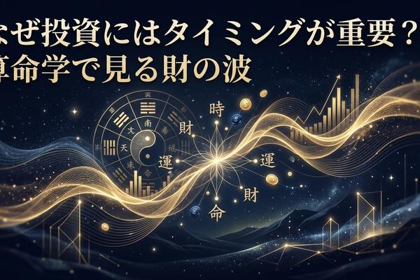 なぜ投資にはタイミングが重要？算命学で見る財の波