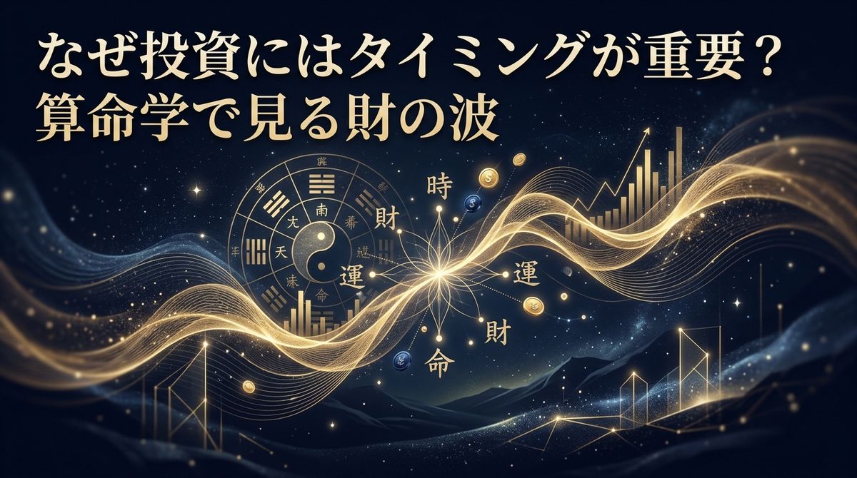なぜ投資にはタイミングが重要？算命学で見る財の波