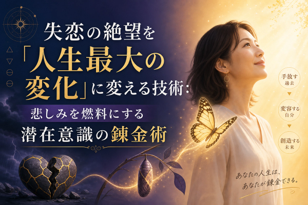 失恋の絶望を「人生最大の変化」に変える技術：悲しみを燃料にする潜在意識の錬金術