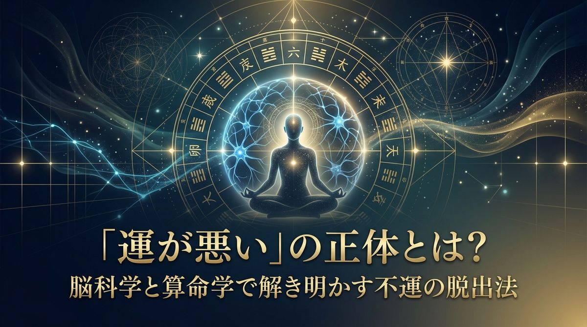 「運が悪い」の正体とは？脳科学と算命学で解き明かす不運の脱出法