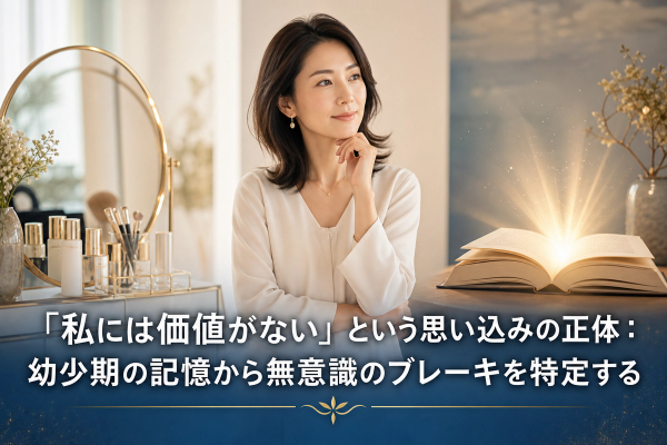 「私には価値がない」という思い込みの正体：幼少期の記憶から無意識のブレーキを特定する