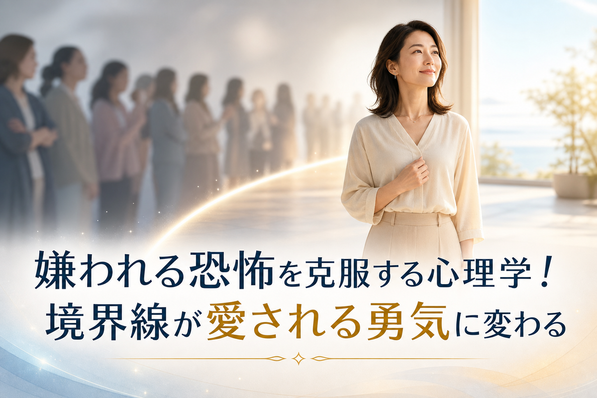 「嫌われる恐怖」を克服する心理学：境界線を引くことが愛される勇気に変わる瞬間