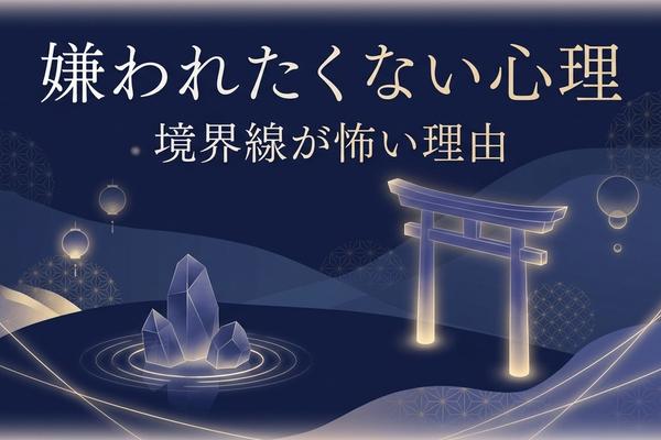 嫌われたくない心理｜境界線が怖い理由