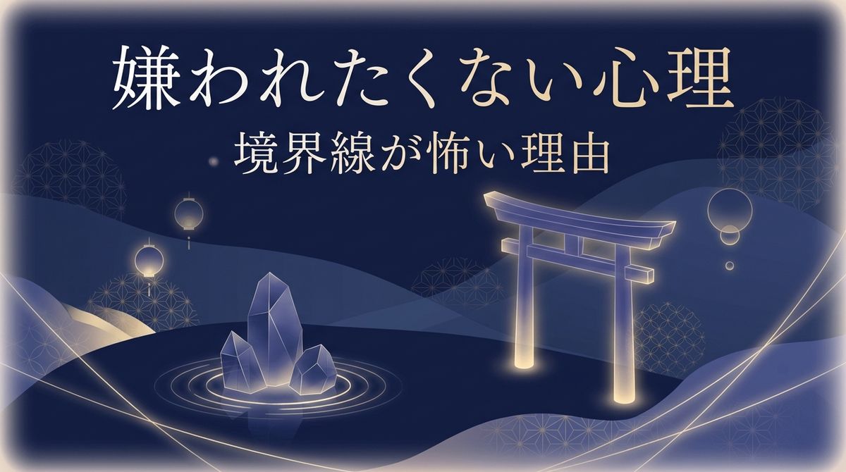 嫌われたくない心理｜境界線が怖い理由