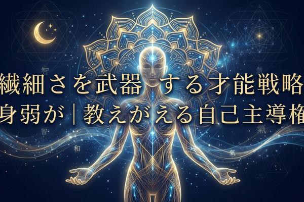 繊細さを武器にする才能戦略｜身弱が教える自己主導権