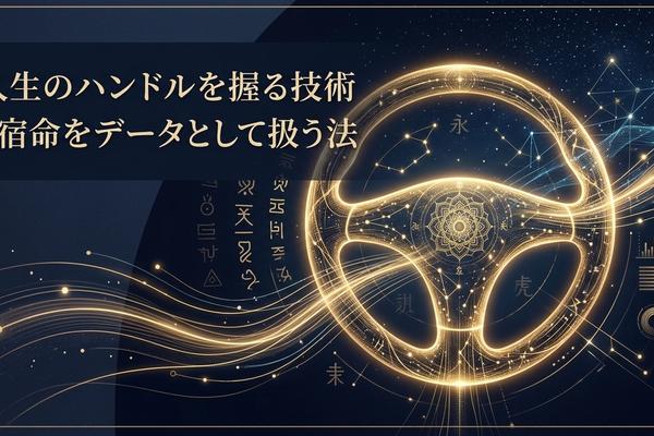 人生のハンドルを握る技術｜宿命をデータとして扱う法