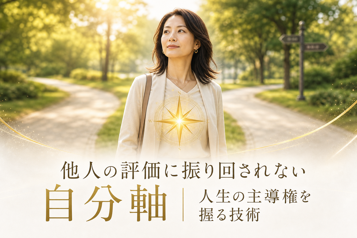 他人の評価に振り回されない自分軸｜人生の主導権を握る技術