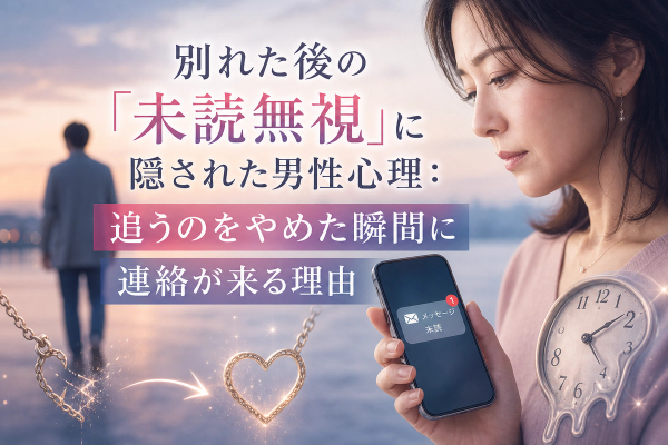 別れた後の「未読無視」に隠された男性心理：追うのをやめた瞬間に連絡が来る理由