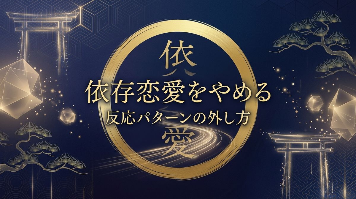 依存恋愛をやめる｜反応パターンの外し方