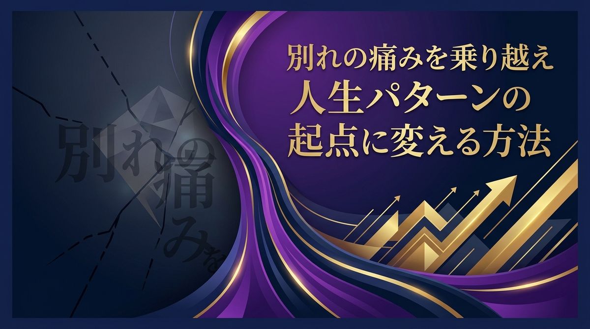 別れの痛みを乗り越え人生パターンの起点に変える方法