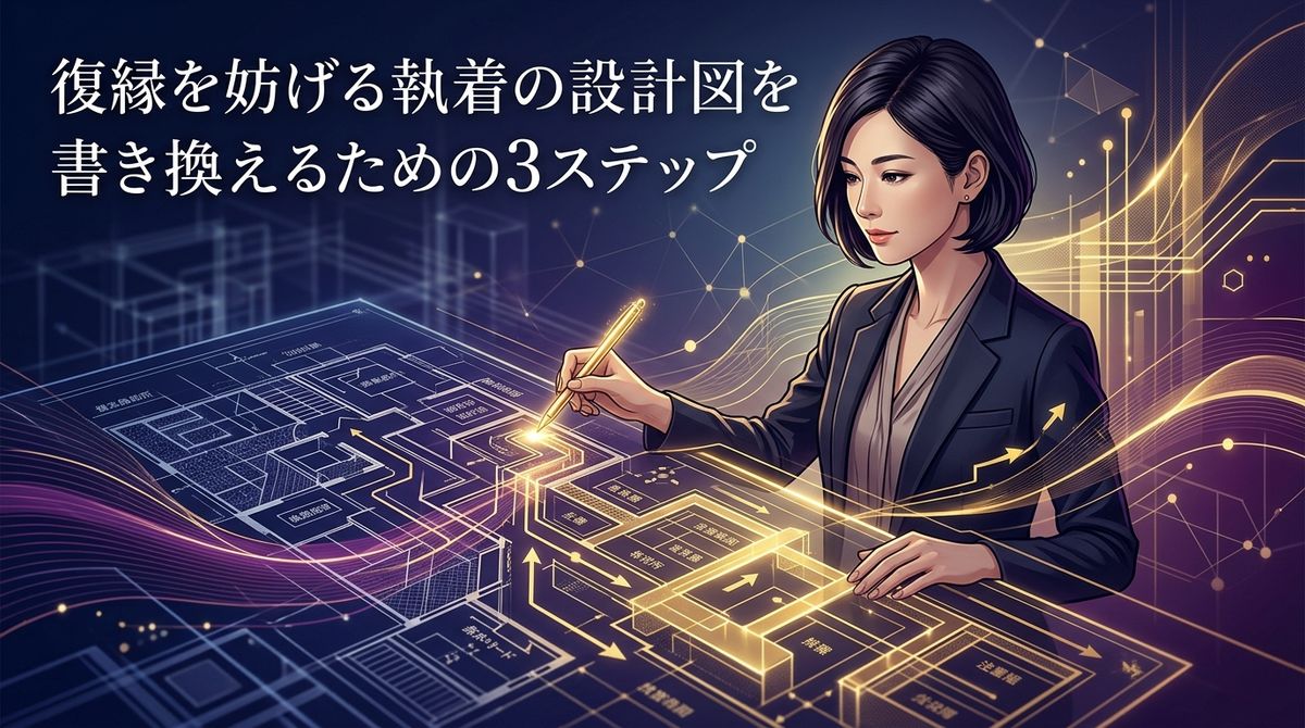 復縁を妨げる執着の設計図を書き換えるための3ステップ