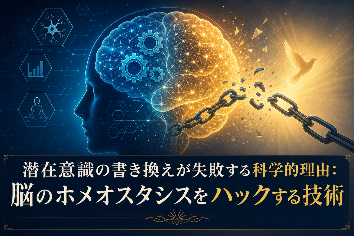 潜在意識の書き換えが失敗する科学的理由：脳のホメオスタシスをハックする技術
