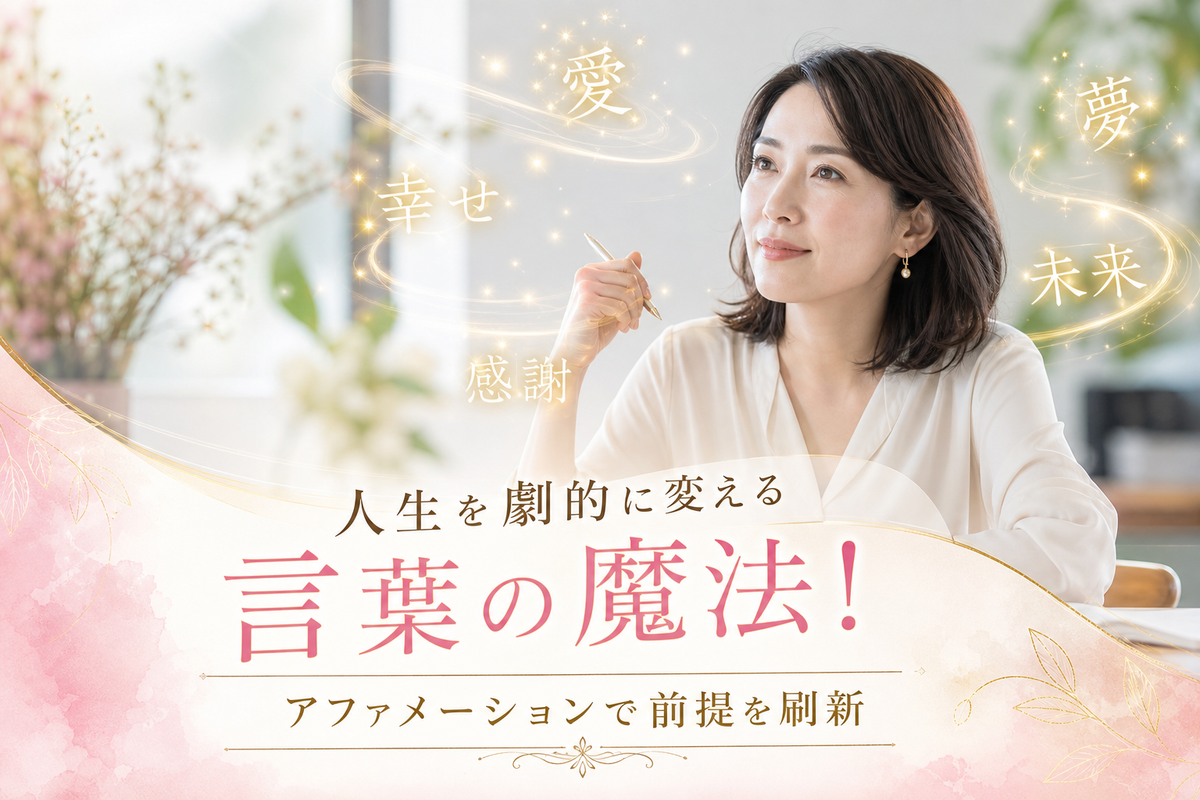 人生を劇的に変える「言葉」の魔法：アファメーションで潜在意識の前提を書き換える方法