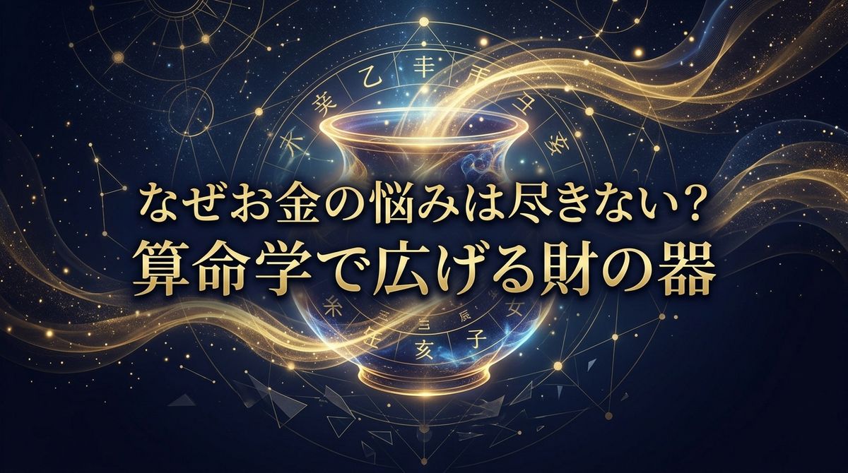 なぜお金の悩みは尽きない？算命学で広げる財の器