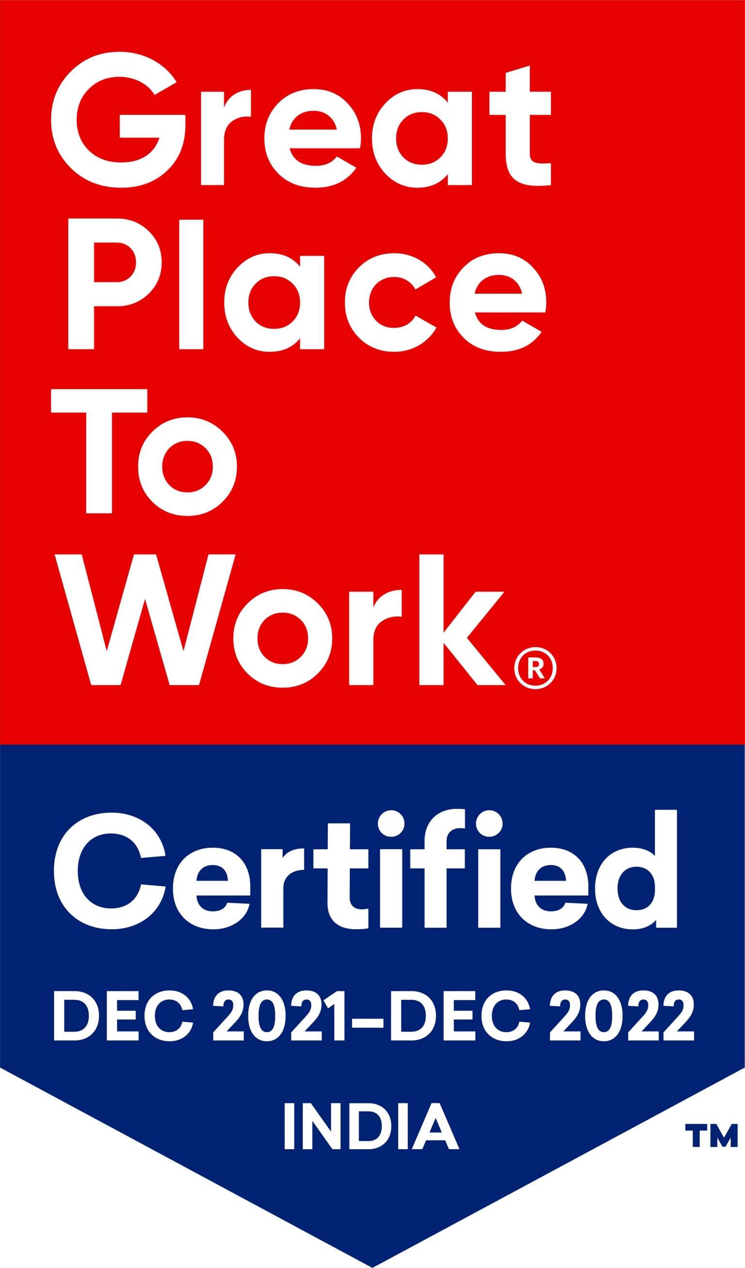 small certification picture with text Great Place to Work