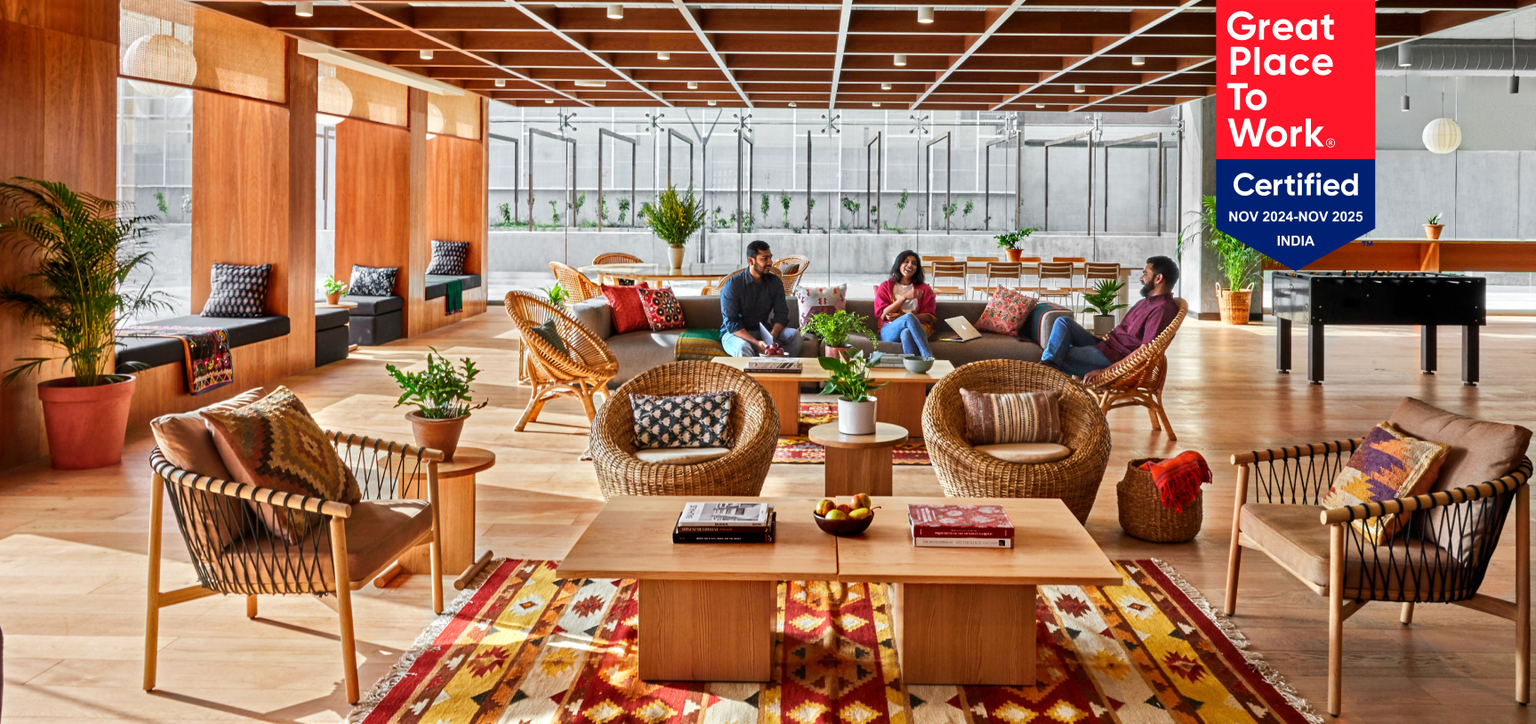 People working in WeWork happily