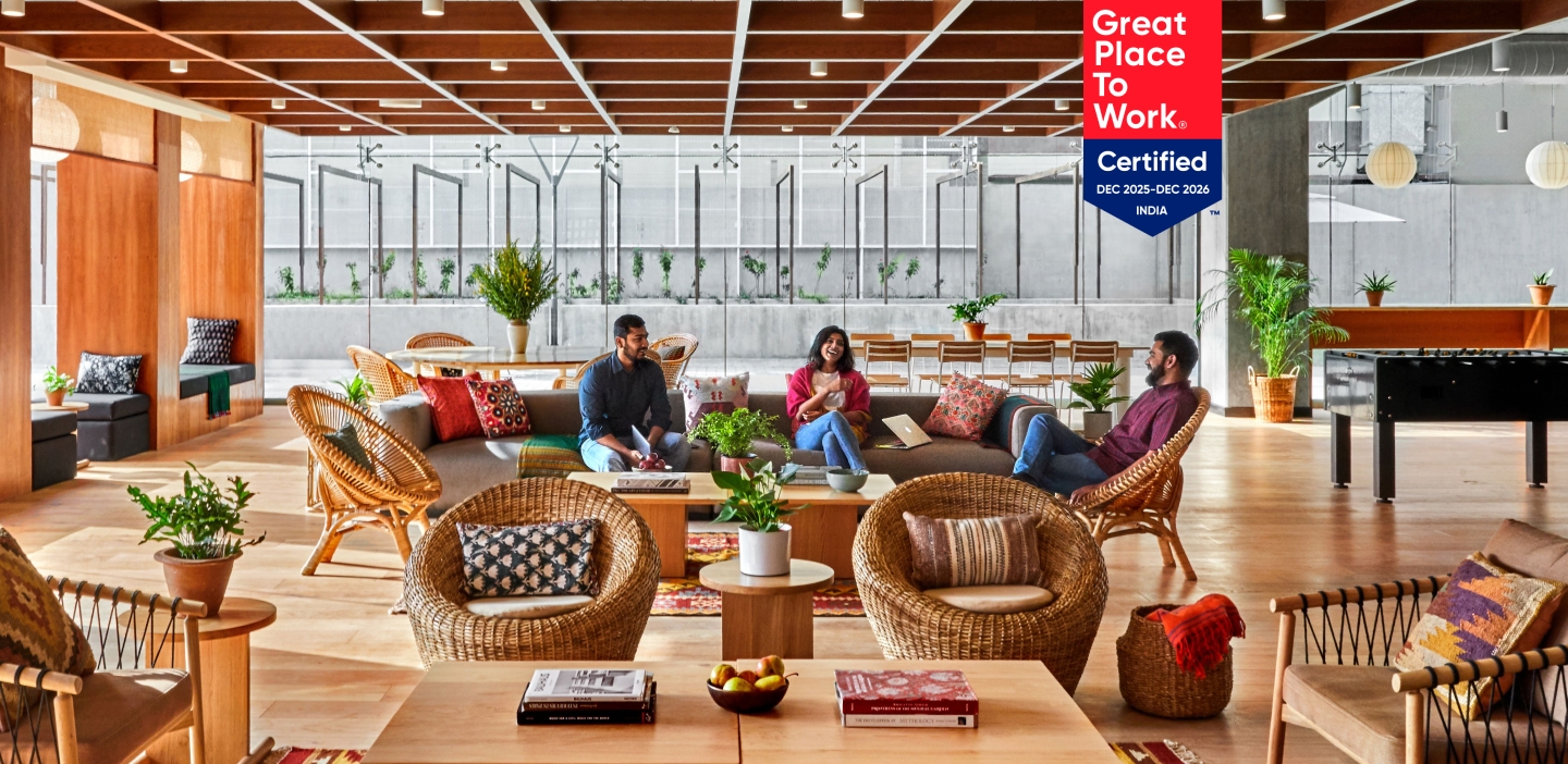 People working in WeWork happily