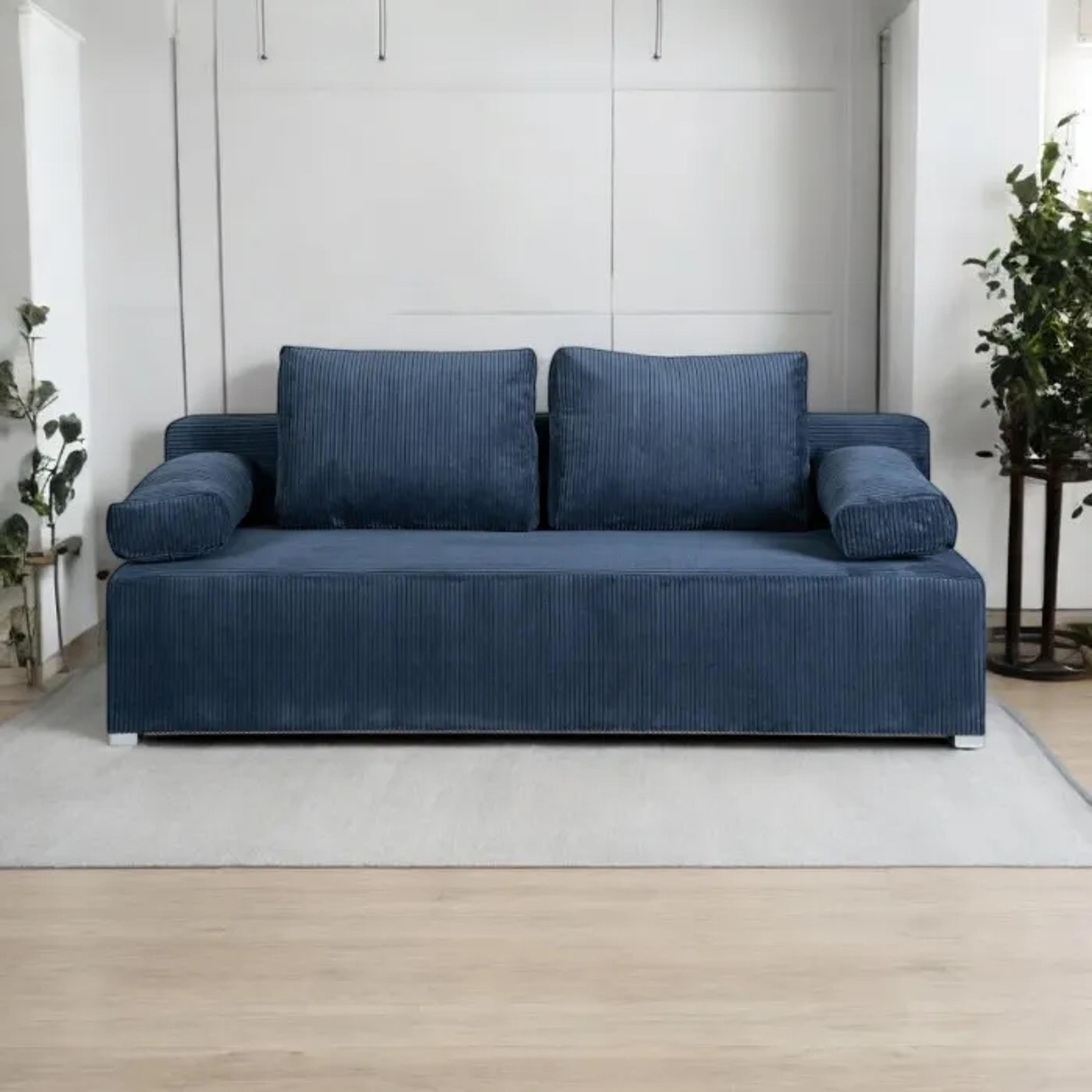 Doris bäddsoffa i ett vardagsrum