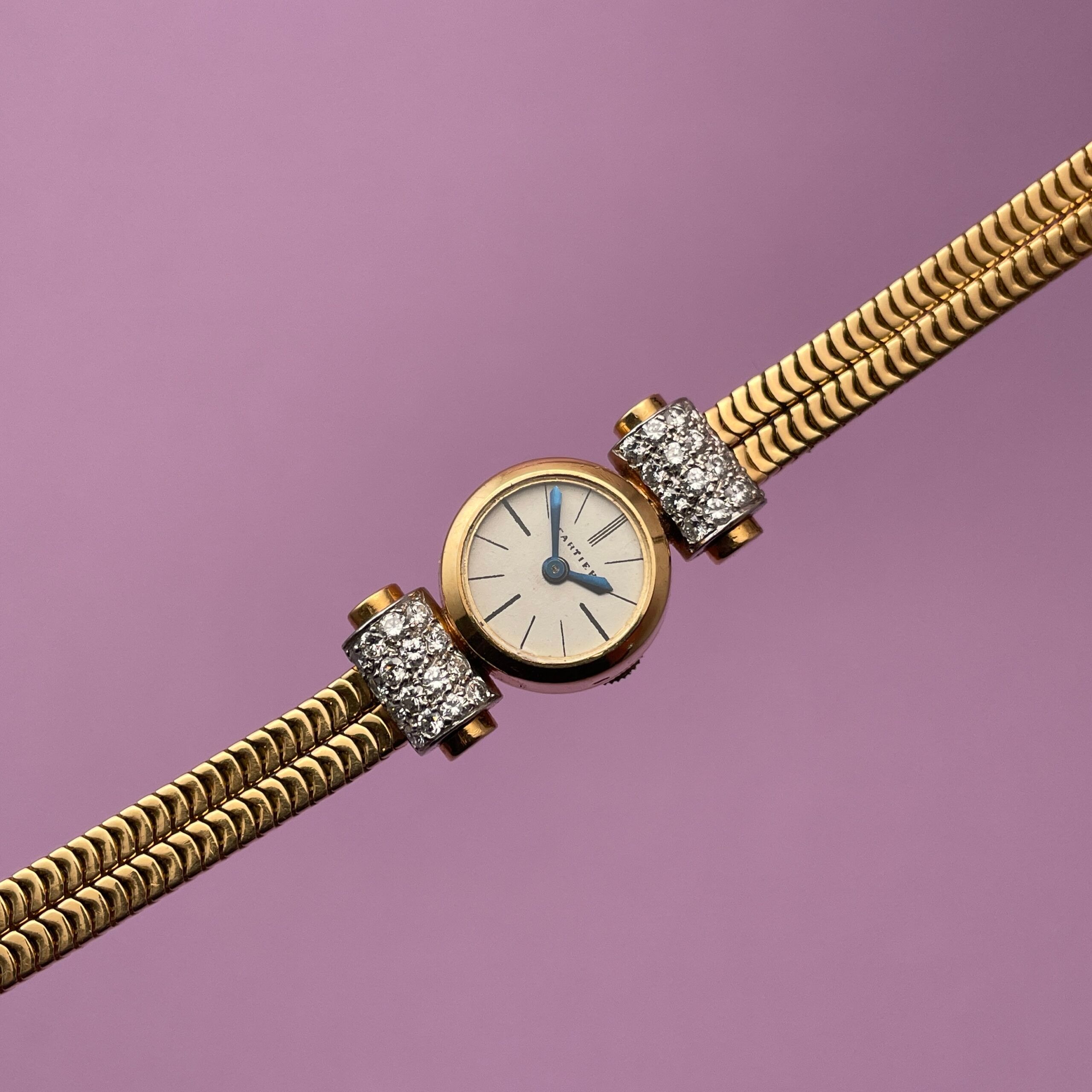 Cartier Art-Deco 1930s Gold & Diamond Cocktail Watch, photo 4 of 15