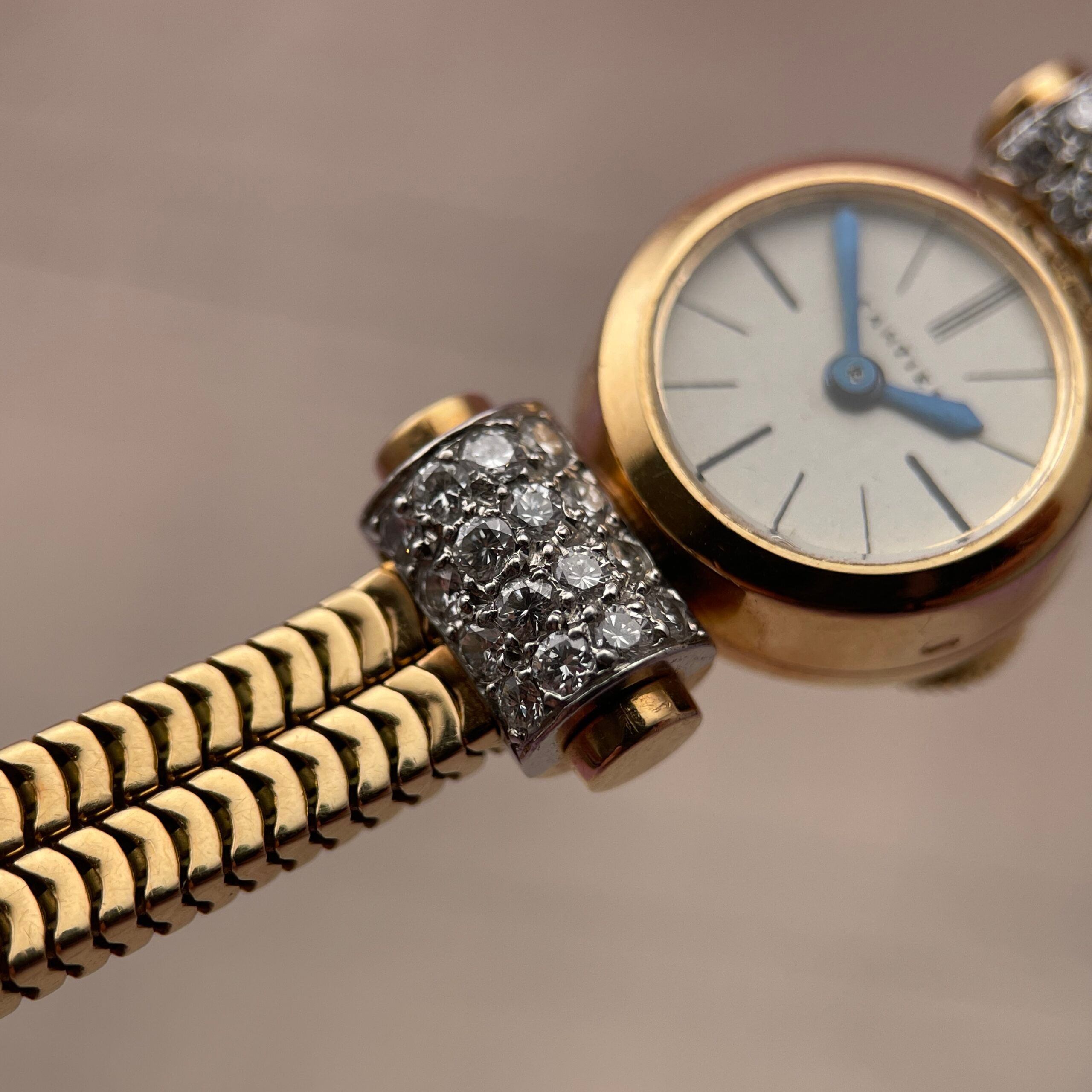 Cartier Art-Deco 1930s Gold & Diamond Cocktail Watch, photo 7 of 15