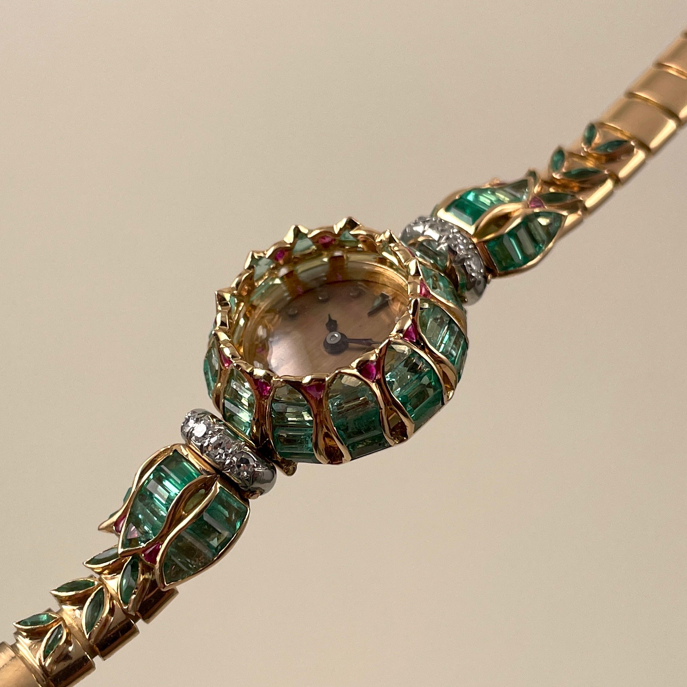 Pierre Sterlé Exceptional Gemstone Cocktail Watch, photo 3 of 16