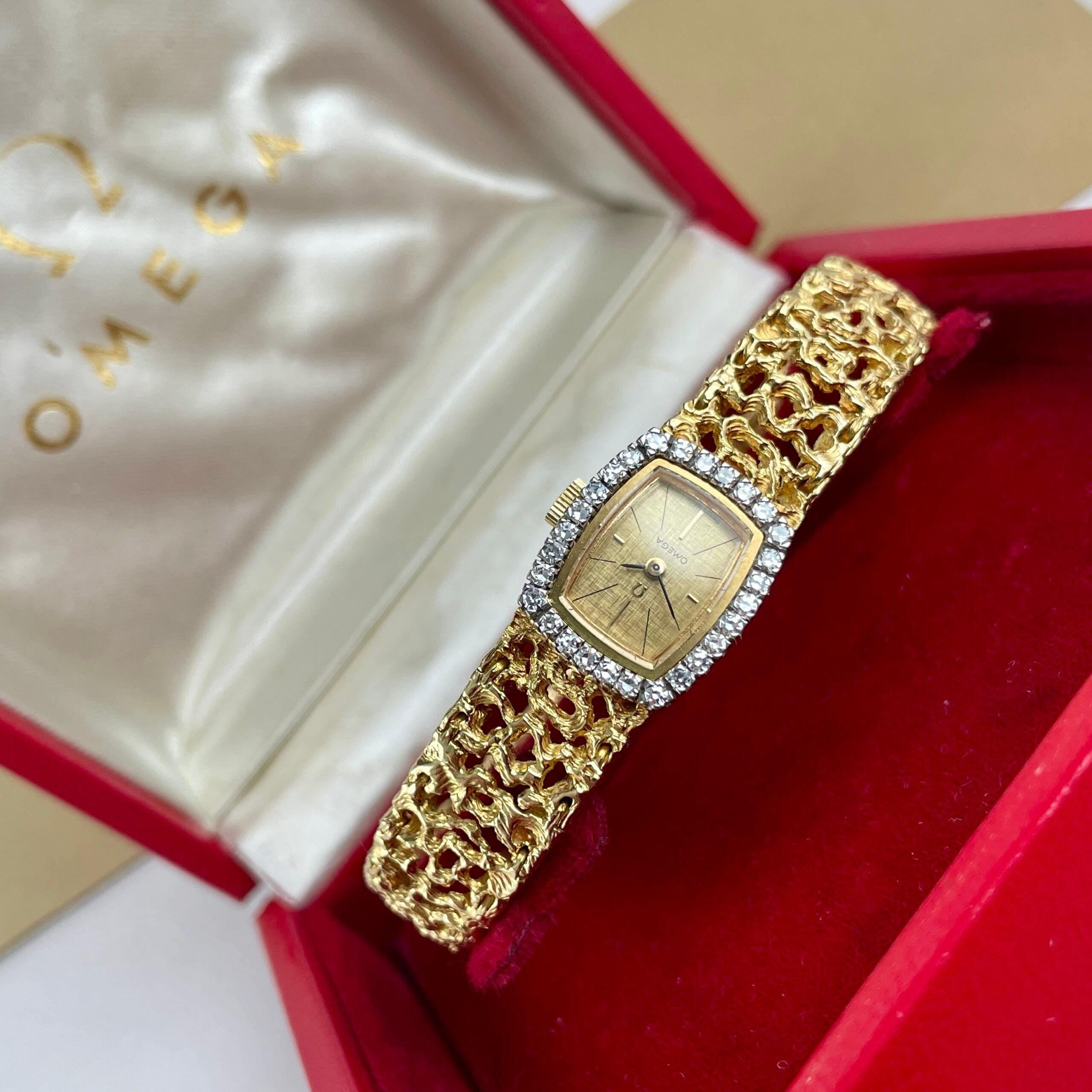 Omega Classic Mailles d’Or Gilbert Albert Diamond Cocktail Watch ‘Naturalistic’, photo 6 of 14