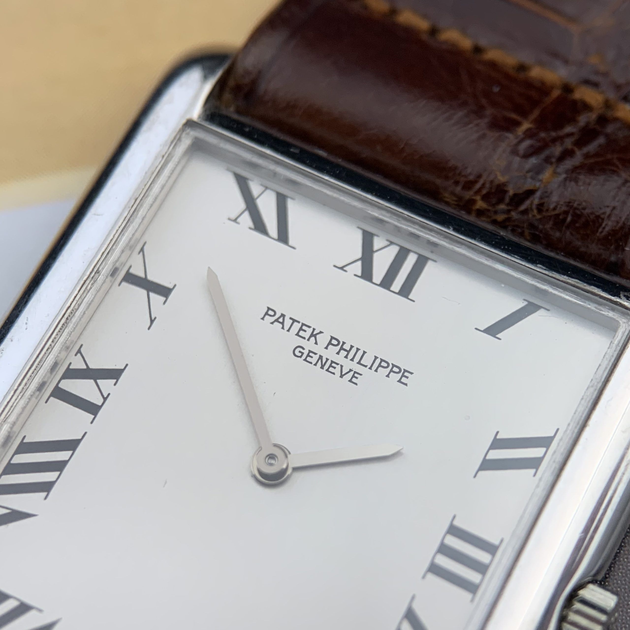 Patek Philippe 1966 Rare ‘Tank’ White Gold Dress Watch, photo 5 of 18