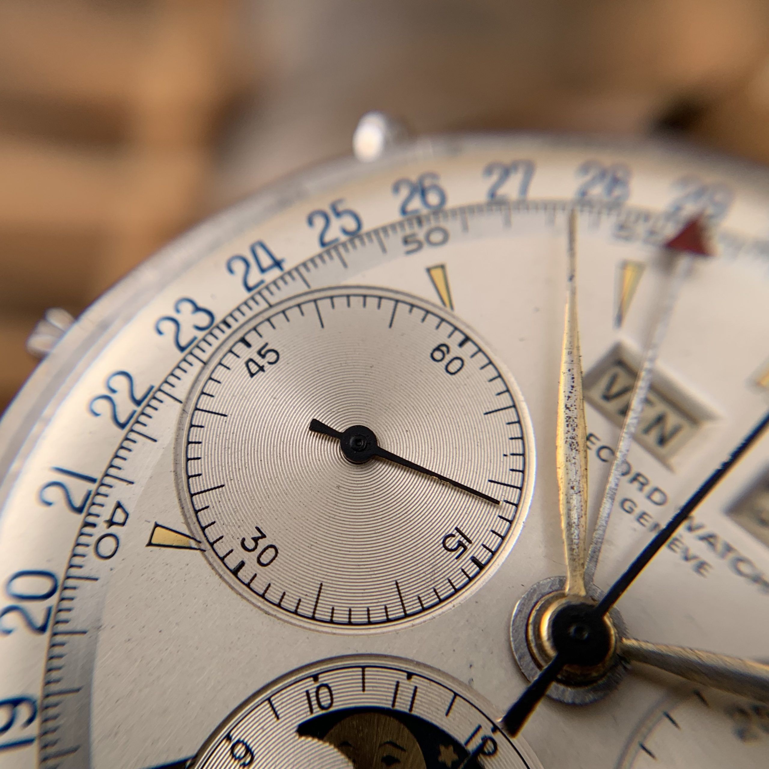 Record Watch & Co Rare Valjoux 88 Triple-Date Moonphase Chronograph, photo 6 of 15