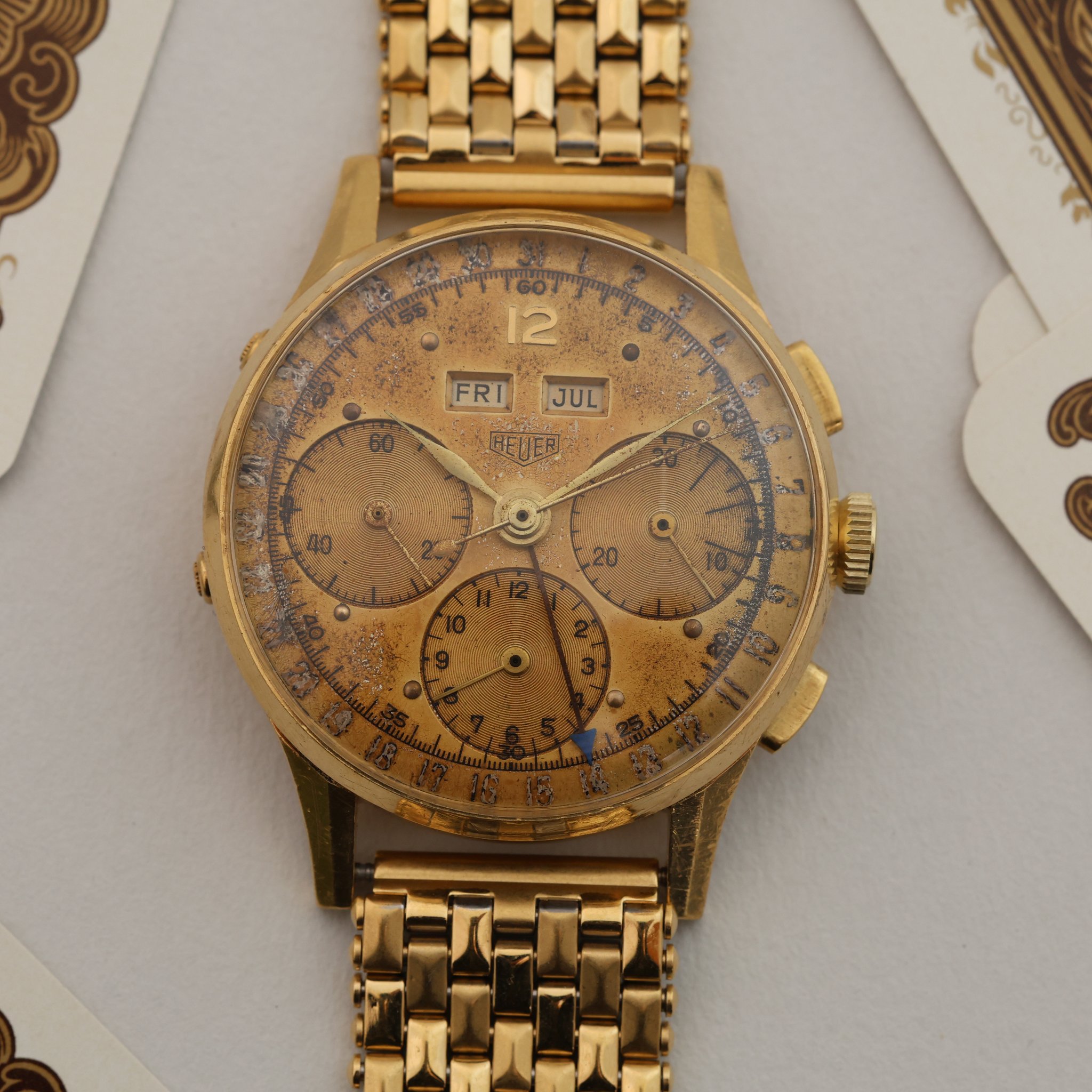 Heuer Triple Date Chronograph