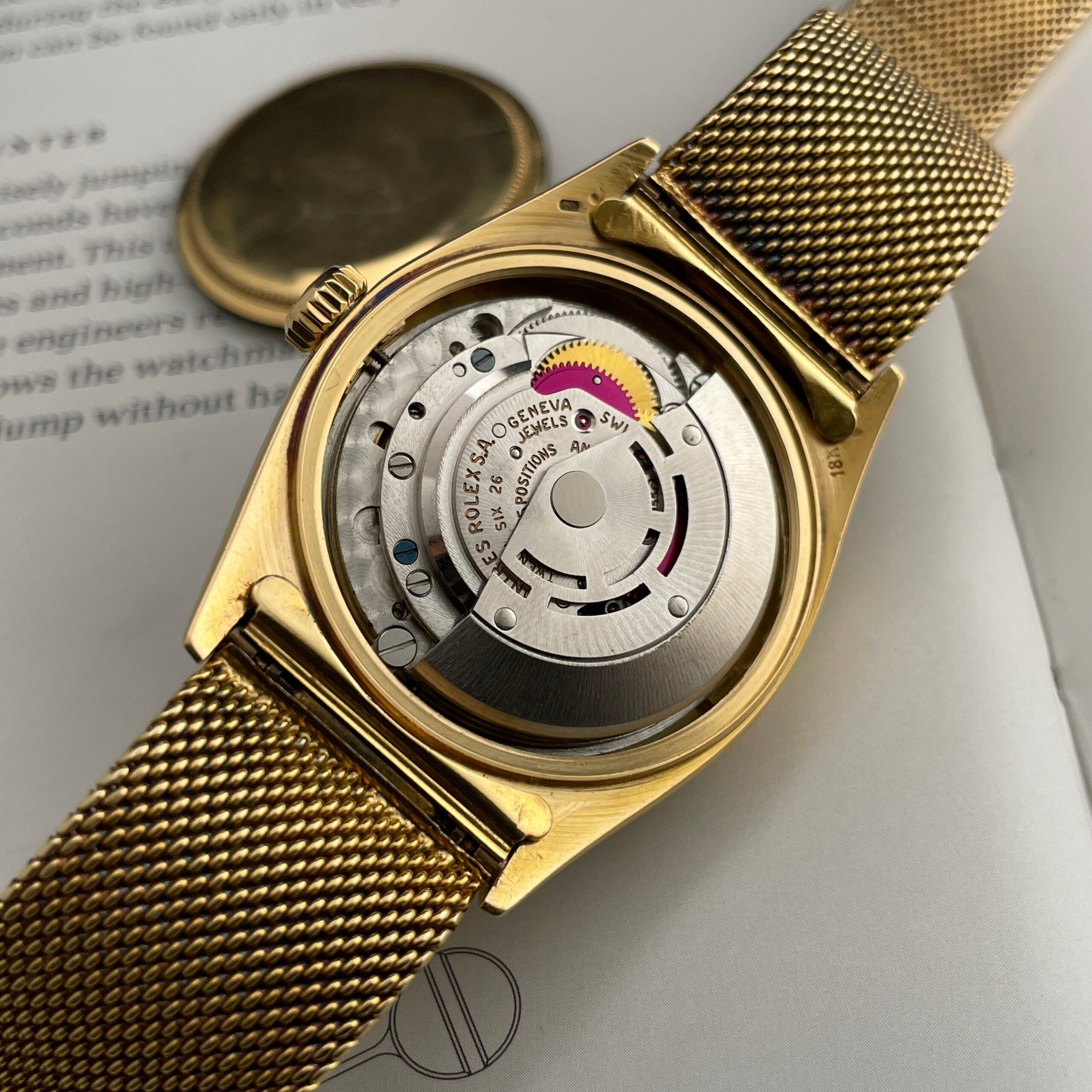 Rolex Day-Date 1803 Taupe Ghost with Mesh Bracelet, photo 16 of 17