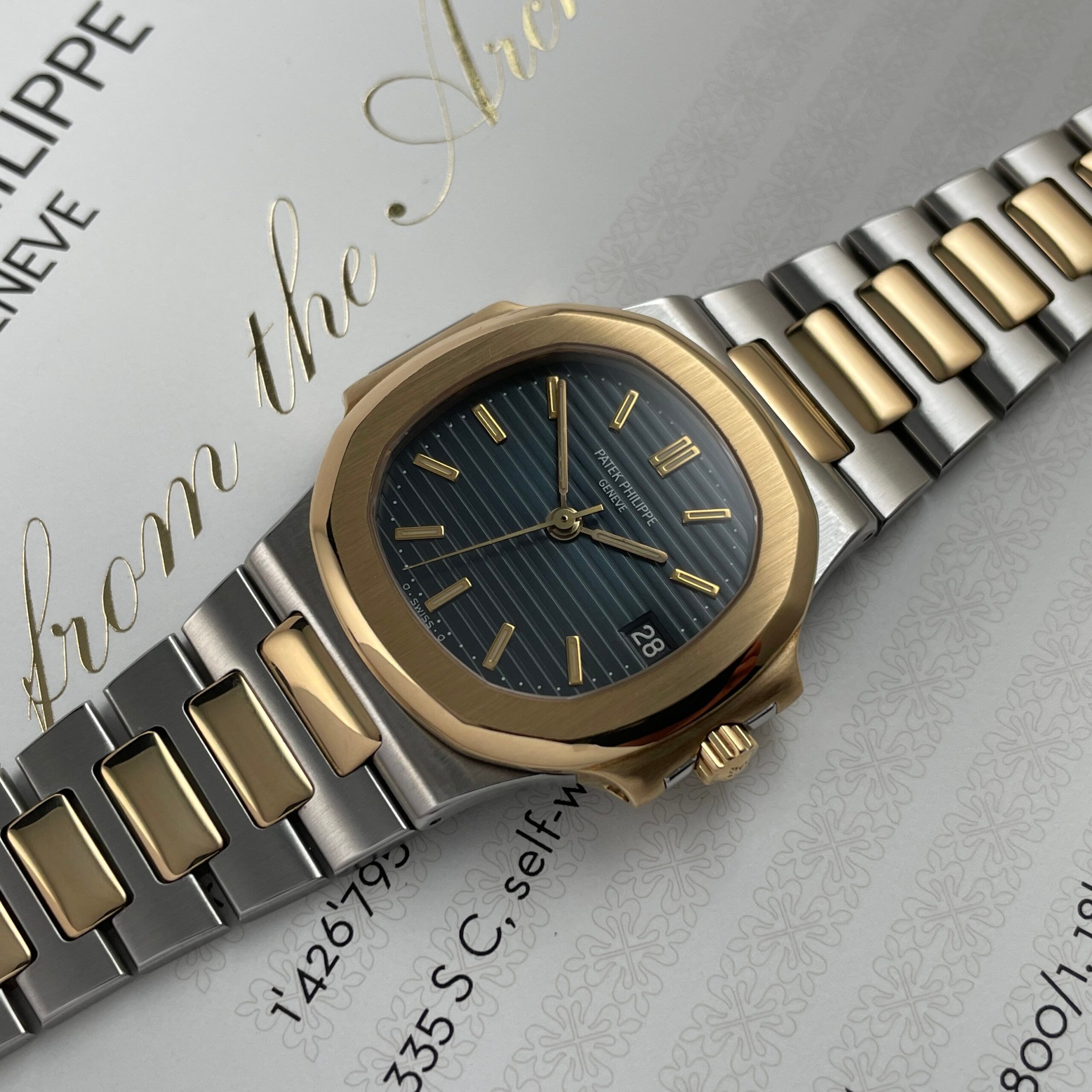 Patek Philippe Nautilus 3800/1 Blue Dial with Extract of Archives