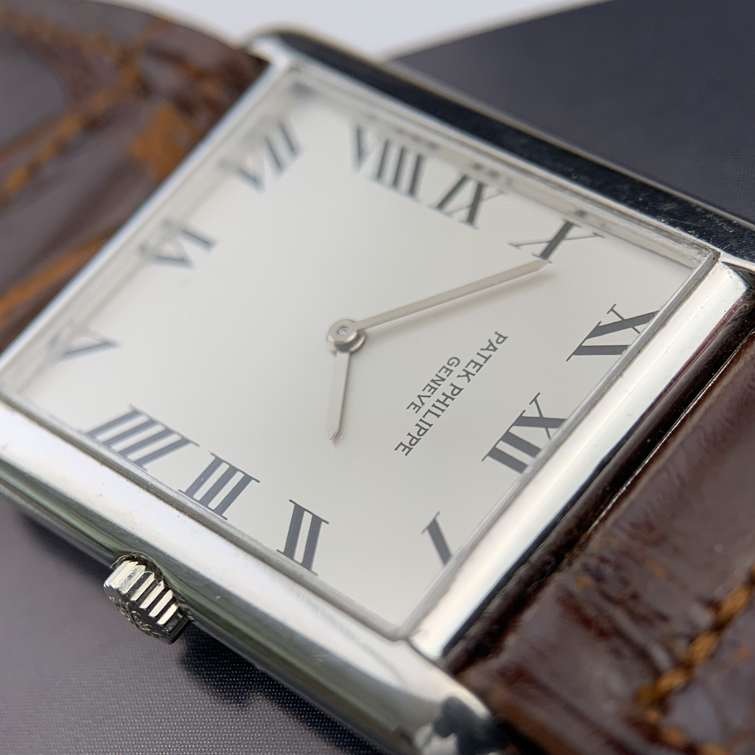 Patek Philippe 1966 Rare ‘Tank’ White Gold Dress Watch, photo 4 of 18