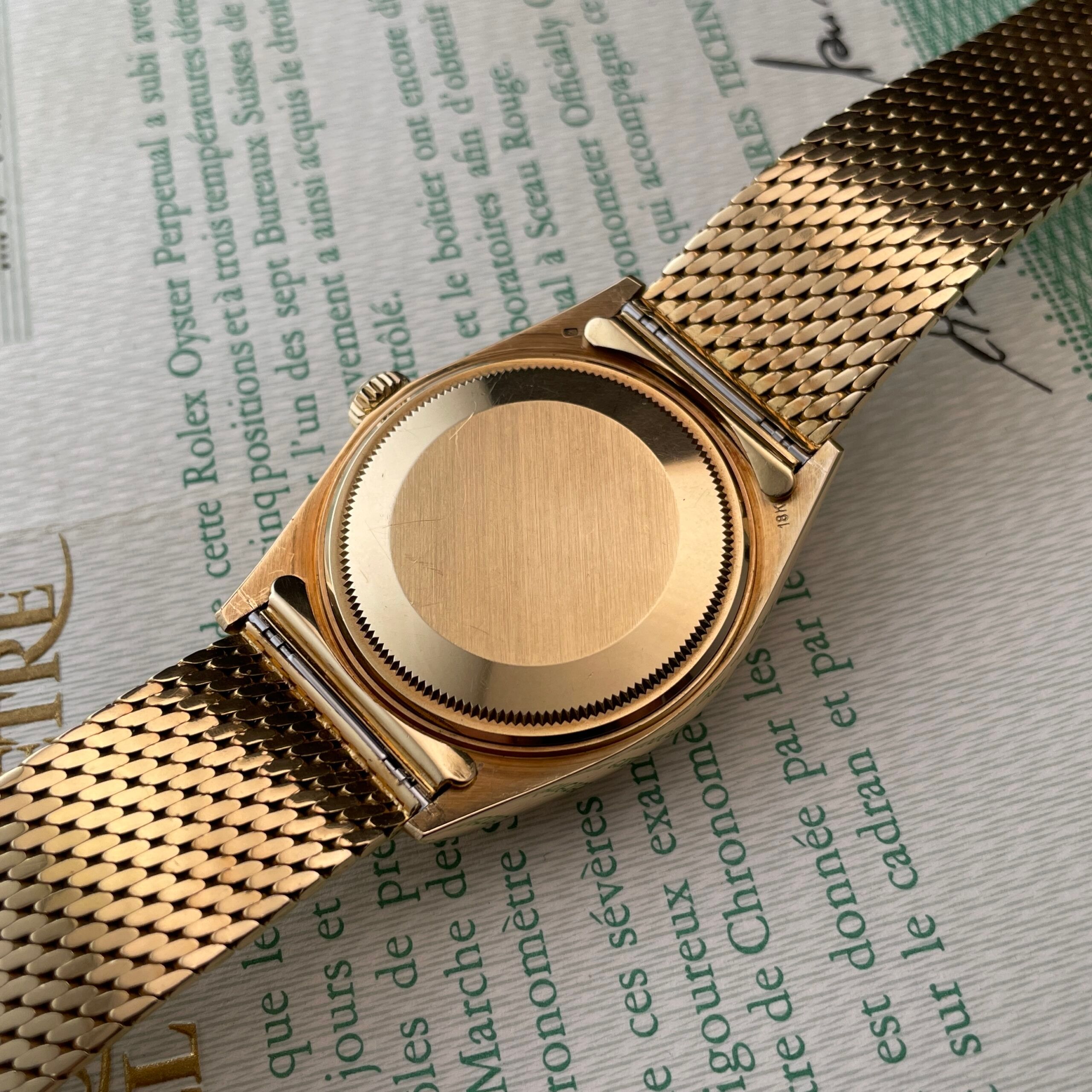 Rolex Day-Date 1803 Mat Blue Dial with Original Mesh Bracelet, photo 17 of 22