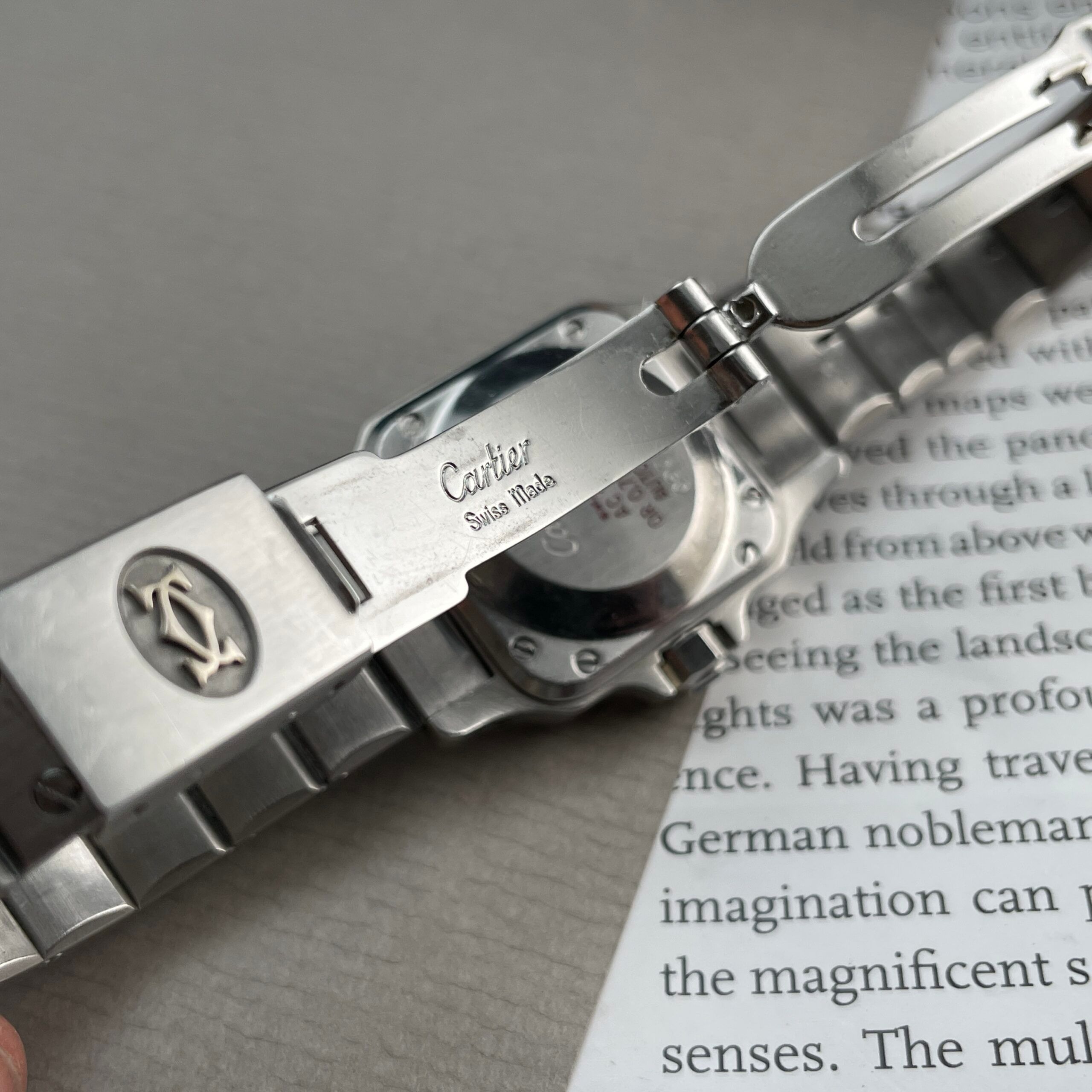 Cartier Santos Grey ‘Slate’ Dial, photo 10 of 14
