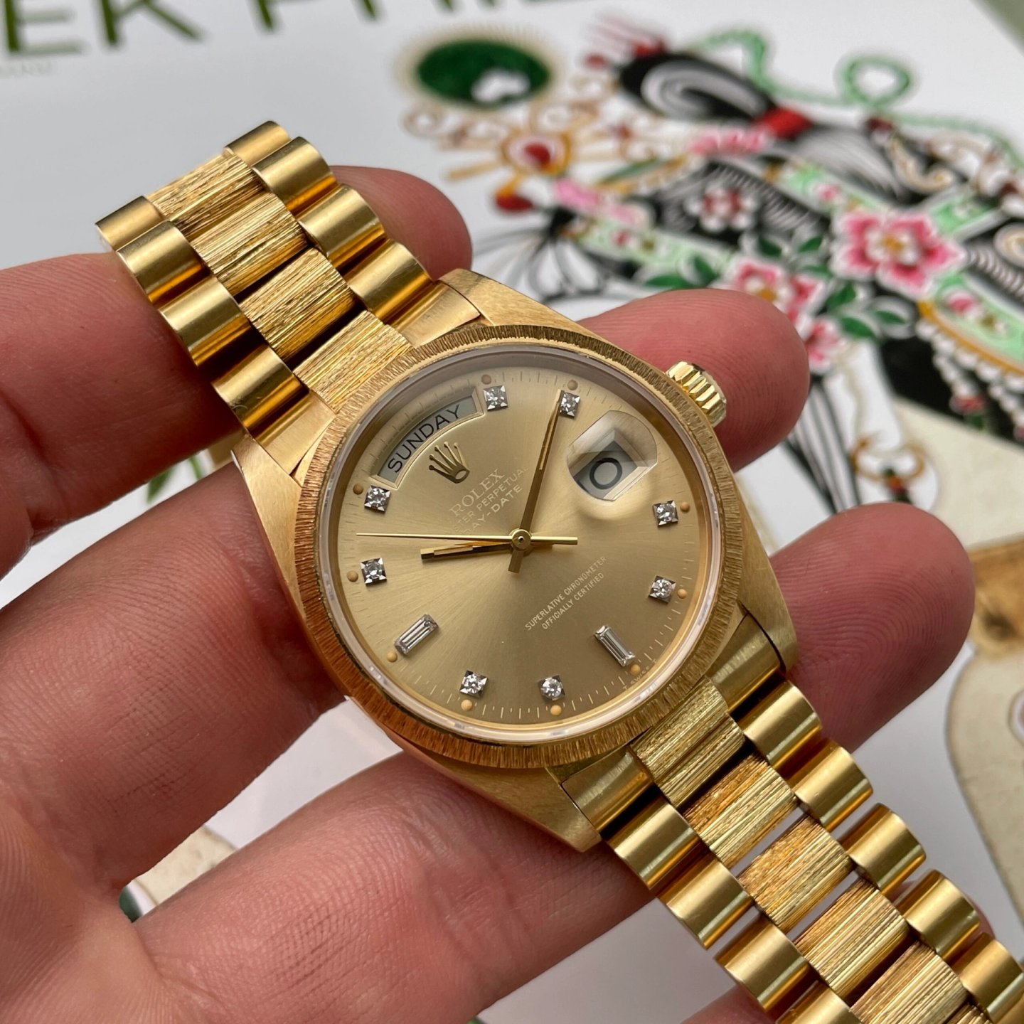 Bark Written Rolex Day-Date Bark / Ghost Ref. 18078 1981 | Mokum Watches