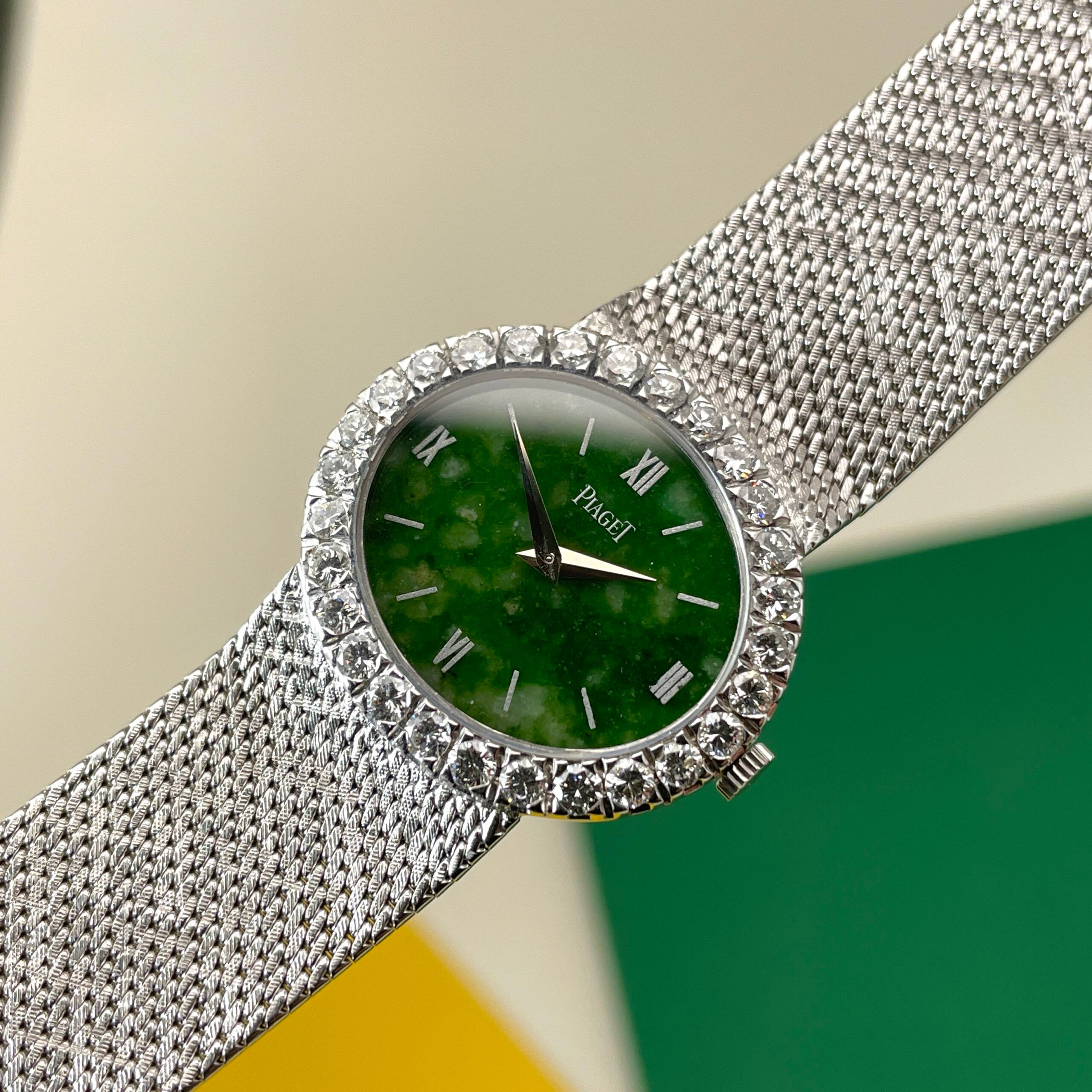 Piaget Jade Diamond Lady Cocktail Watch