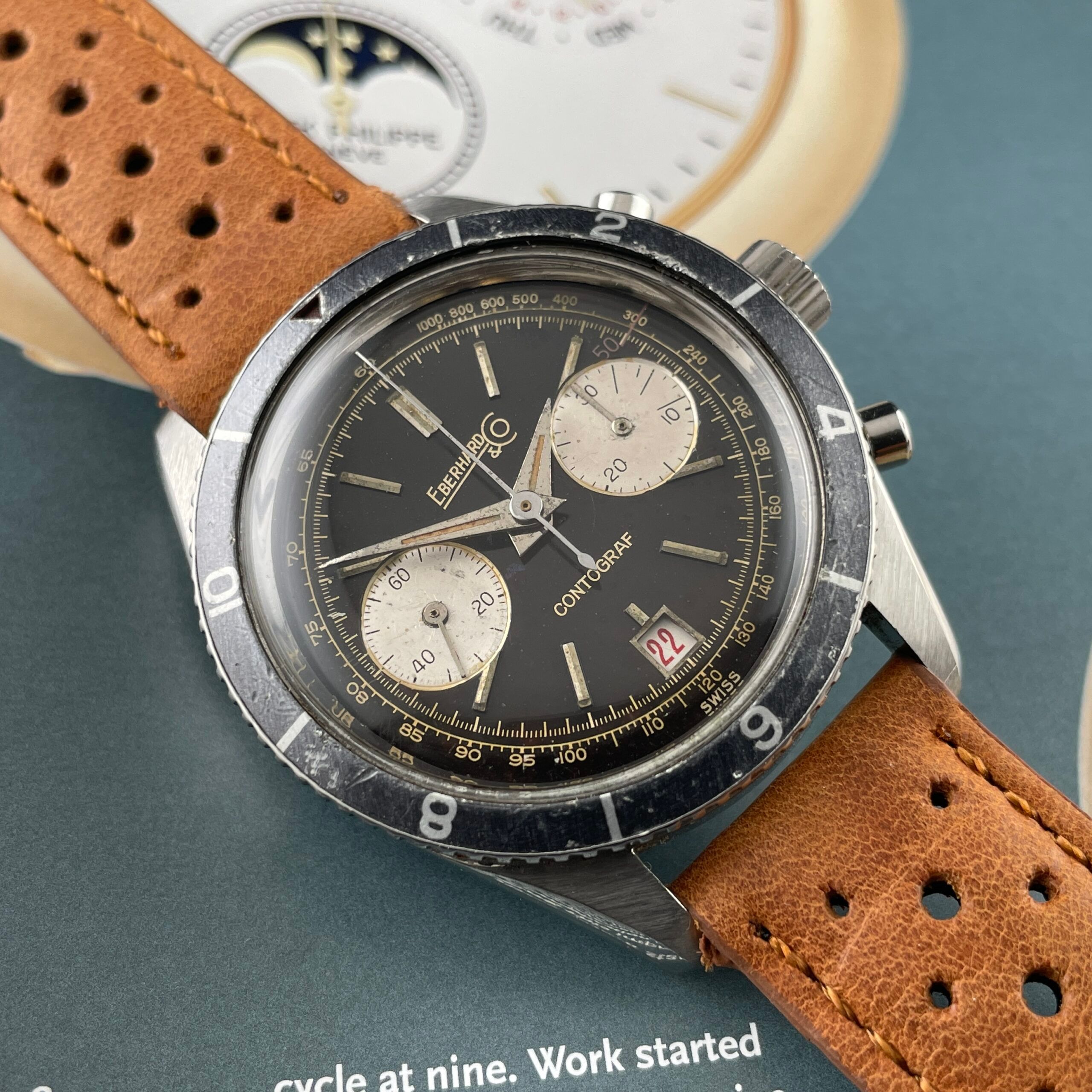 Eberhard & Co. Eberhard Contograf Re. 14901 Chronograph ‘Reversed Panda’
